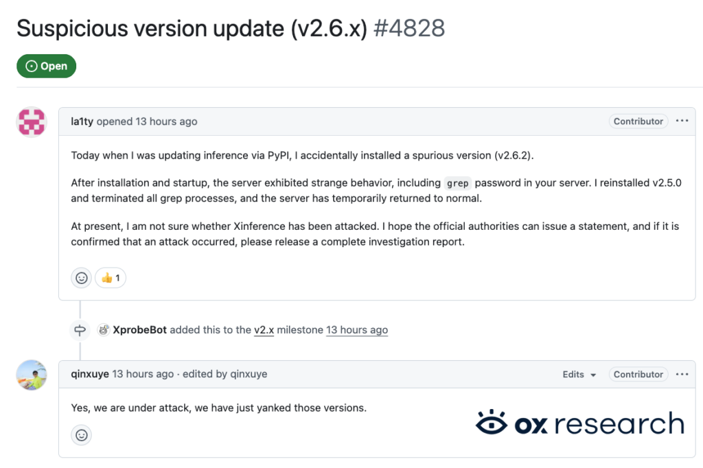 Suspicious Version (Source: OX security)