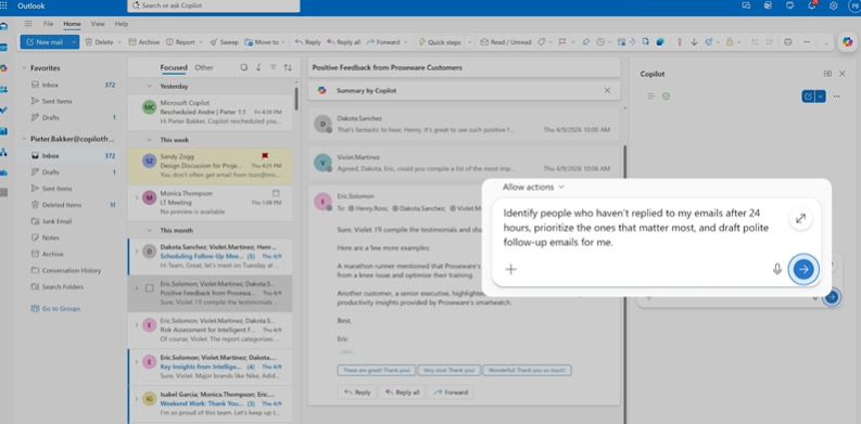 Proactively monitor and manage your schedule 