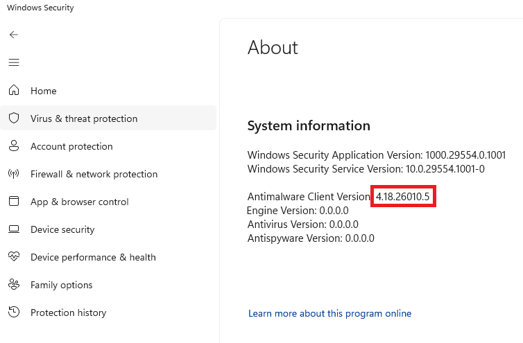 Windows Security