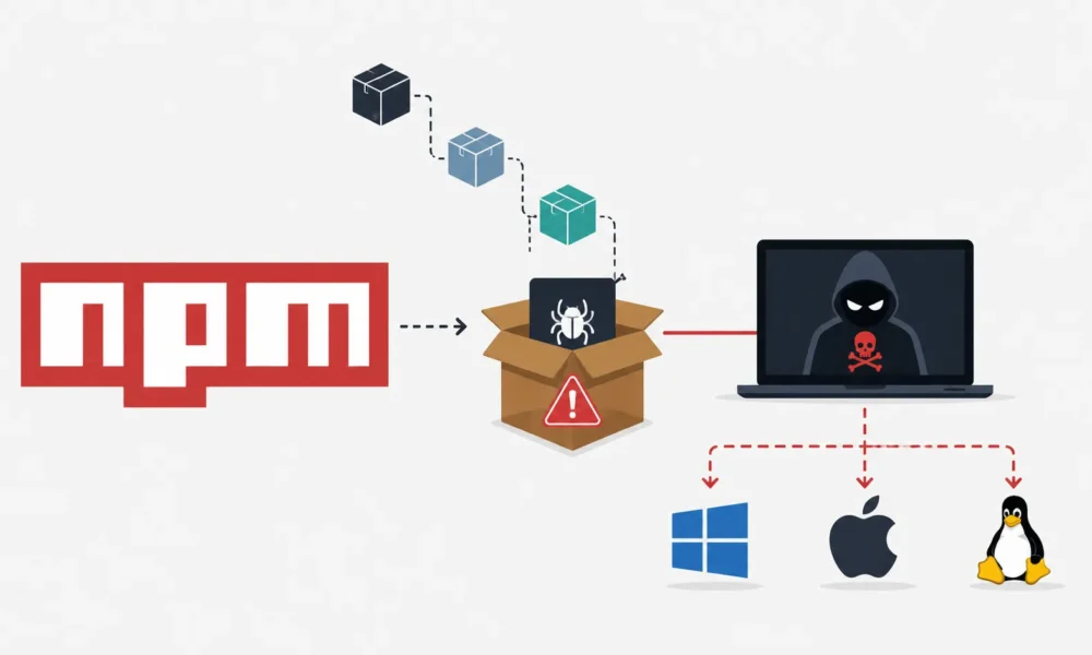 Sophisticated npm Supply Chain Attack Delivers Cross-Platform RAT Targeting Developers