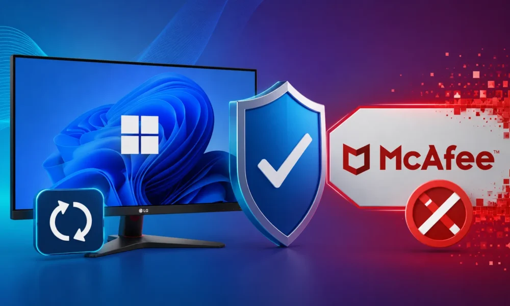 Microsoft Gets LG to Disable McAfee Pop-Ups Triggered by Windows Update Monitor App