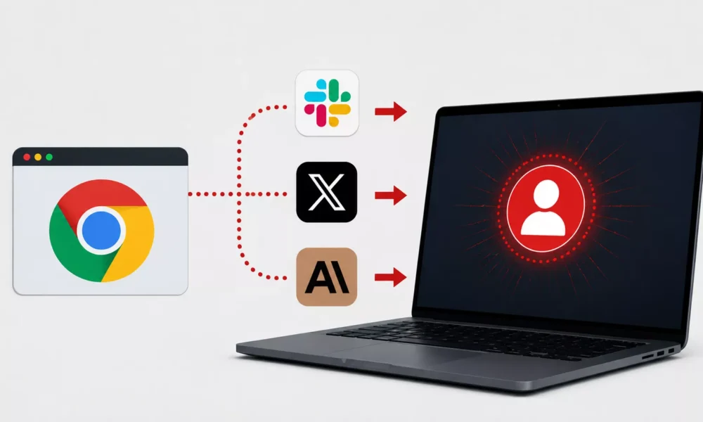 Claude in Chrome Flaw Enables Slack, X, and Claude.ai Account Takeovers
